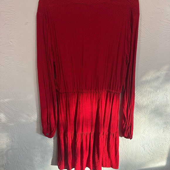 Gap Red Dress with Black Sopts - Picture 3 of 4